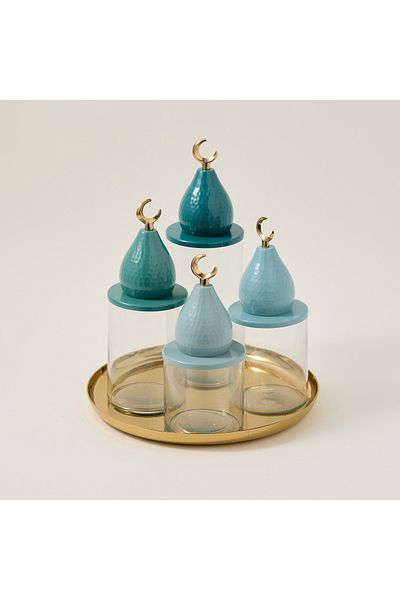 Generic 4-Piece Pot With Round Tray
