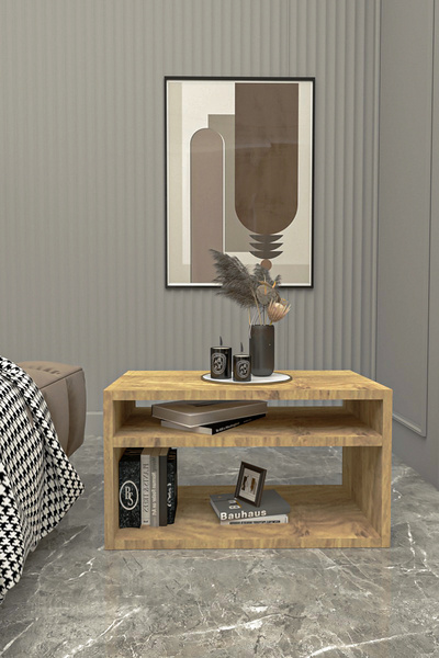 BlackSea Komodin,Raflı Komodin,Kitap Köşesi,Portatif Minifix Kurulum