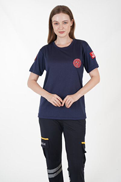 Ekg Medikal 112 Çağrı Merkezi Sıfır Yaka Comfort T-shirt (Unisex-Fileli)