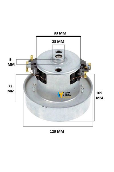 Ozba Ticaret محرك مكنسة كهربائية Goldmaster متوافق مع GM 7570 Sapphire Elegance بقدرة 1200 وات HT60