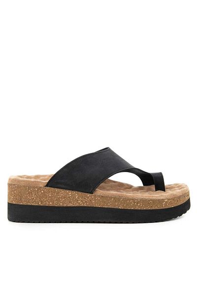 Muya Hora Anatomical Daily Flip Flops Women's Slippers-Black