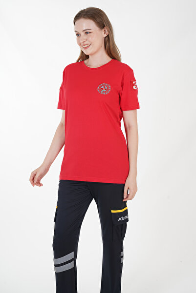 Ekg Medikal 112 Çağrı Merkezi Sıfır Yaka Penye T-shirt (Unisex)