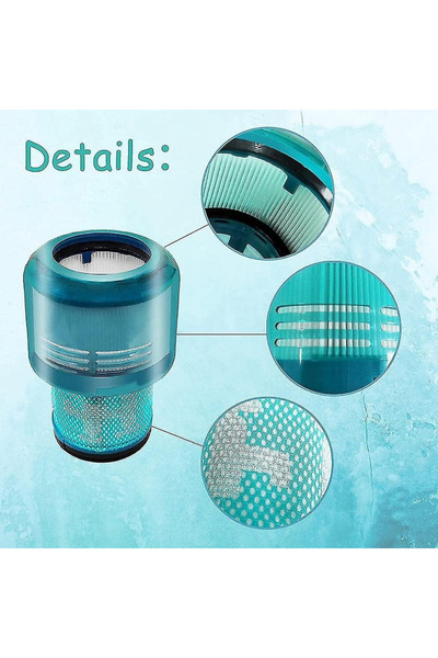 RotRever Φίλτρο Dyson V11 V15, Dyson V15/V11-Absolute, Detect, Συμβατό με ζώα 2 τεμάχια. Φίλτρο Hepa, Βούρτσα καθαρισμού