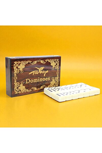 Kuzey Tacı لعبة الدومينو الكلاسيكية المخصصة لكبار الشخصيات مع صندوق خشبي