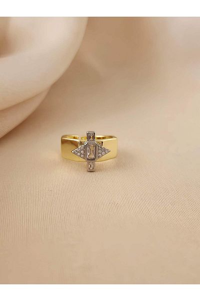 Eva Takı Store Wing Angel Model Joint Cartilage Bone Adjustable Gold Color Ring