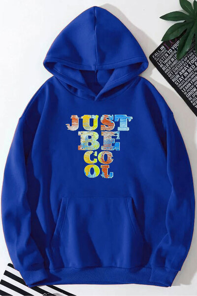 kahire سويت شيرت بغطاء للرأس مطبوع من Just Be Cool
