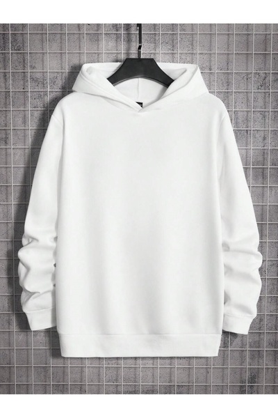 Hunors Sportswear & Company Men's Oversize NASA Planet Back Printed Hooded Sweatshirt