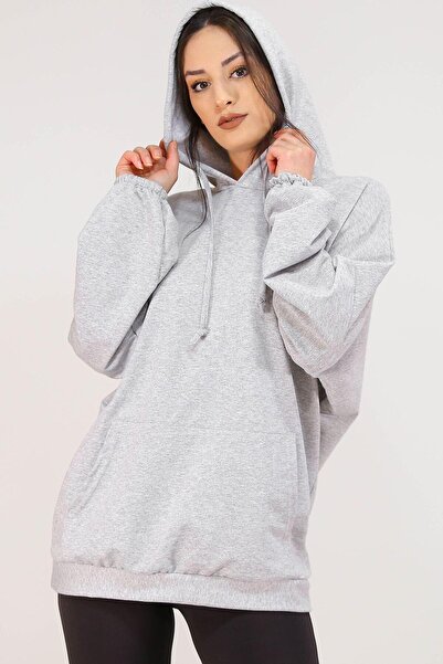 kahire Φούτερ Blackjackclothing Kangaroo Pocket Φούτερ Γκρι
