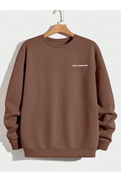 kahire سويت شيرت مطبوع عليه الصدر الأيسر للجنسين من لوس أنجلوس