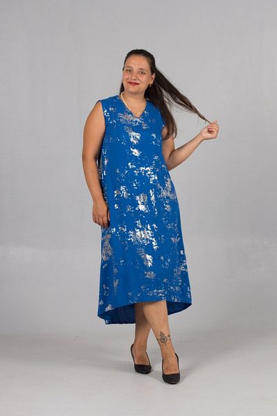 Truva XXL Gilded Cotton Stylish and Lightweight Gilded Sleeveless Dress
