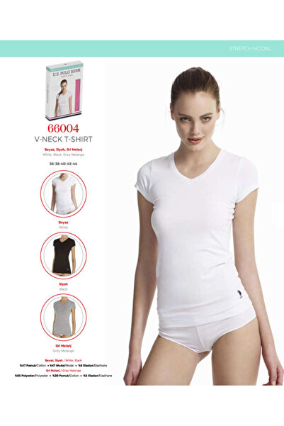 Generic Brand ملابس داخلية .US.POLO.ASSN. تي شيرت قصير الأكمام ورقبة على شكل ...