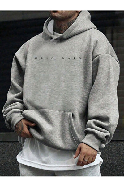 PERISENSE سويت شيرت بقلنسوة مطبوع أصلي