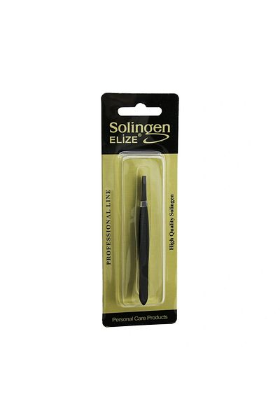 ALFA AKSESUAR 03 Black Fine Tip Tweezers