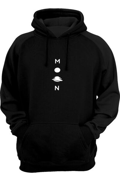 Hunors Sportswear & Company Blackjackwear Vertical Moon Hooded Sweatshirt