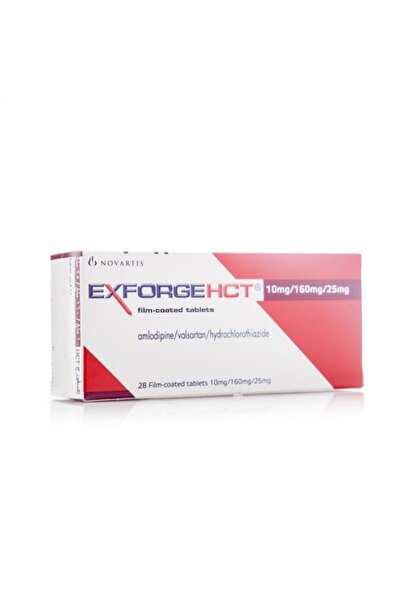 NOVARTIS PHARMA Exforge HCT 10/160/25, For High Blood Pressure - 28 Tablets