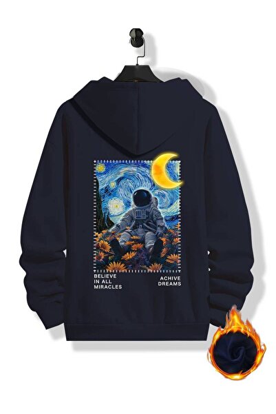 kahire Astronaut Back Štampano Sa kapuljačom Dukserica