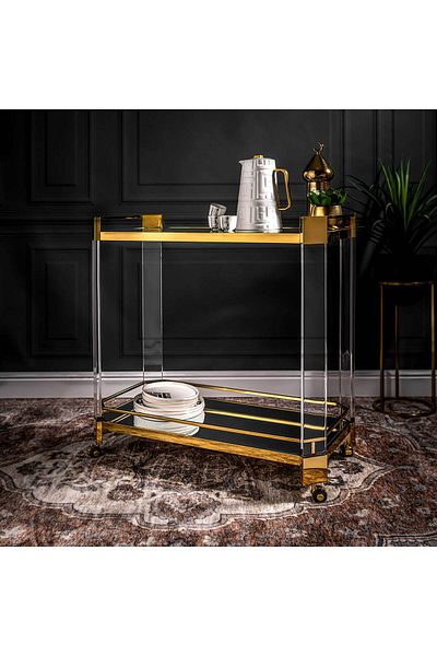 Generic Trolley Ssteel Acrylic - 80*42*80 cm