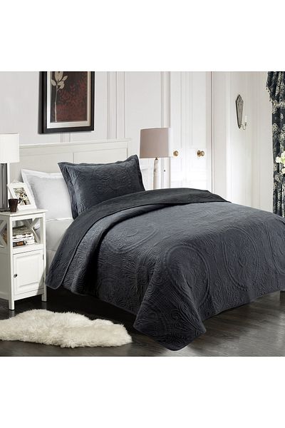 Generic 2-Pieces - Cotton Embroidered Twin Bed Set