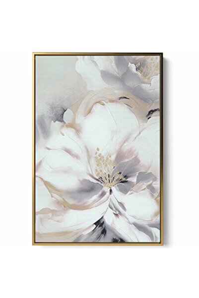 LOWHA لوحة فنية جدارية من القماش مشدودة على إطار خشبي بإطار ذهبي عائم وتصميم ...