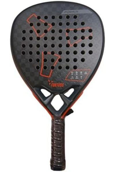 FORTUSS Padel Tennis Racket - Full Carbon Fiber - 3D Mat Rhomboid Surface with Light EVA Memory Flex