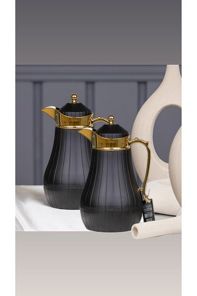 Generic 1 liter tea coffee thermos set