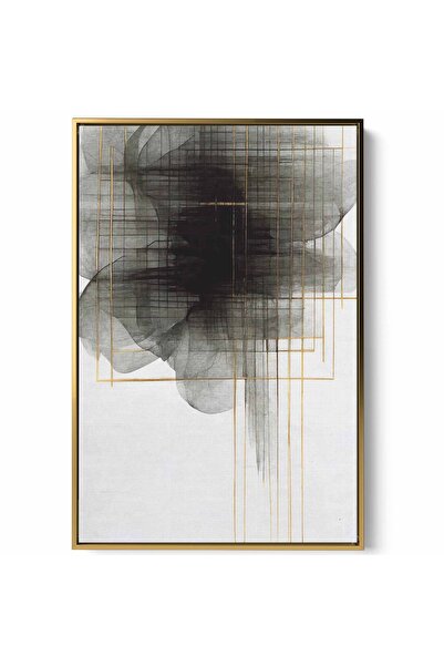 LOWHA لوحة فنية جدارية من القماش مشدودة على إطار خشبي بإطار ذهبي عائم وتصميم ...