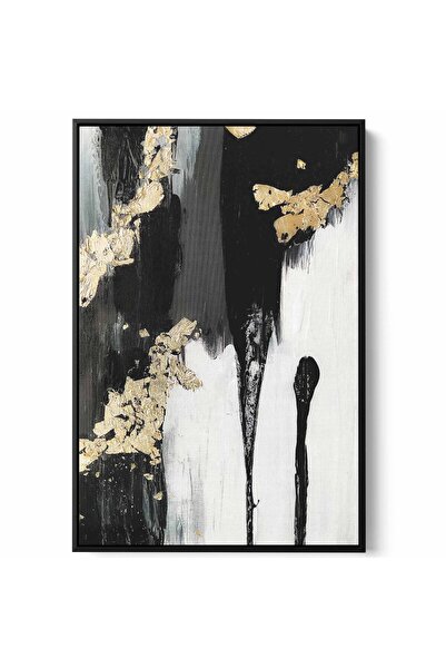 LOWHA لوحة فنية جدارية من القماش مشدودة على إطار خشبي بإطار أسود عائم وتصميم ...