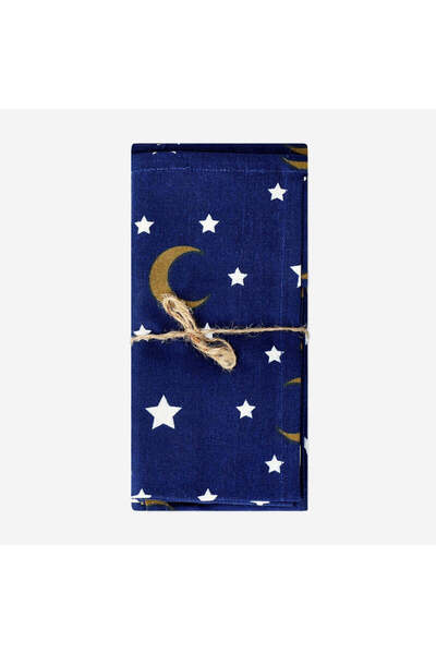 Flying Tiger Copenhagen 4'lü Ay Yıldız Desenli Pamuklu Peçete 40 cm x 40 cm