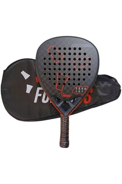 FORTUSS Padel Tennis Racket - Full Carbon Fiber - 3D Mat Rhomboid Surface with Light EVA Memory Flex