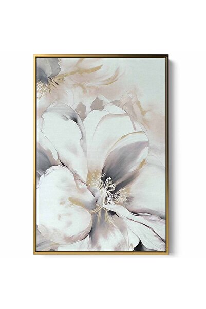 LOWHA لوحة فنية جدارية من القماش مشدودة على إطار خشبي بإطار ذهبي عائم وتصميم ...