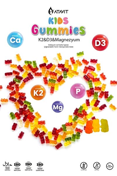 Seddar Collection Atavit Omega 3, D3 K2 , Magnezyum Multivitamin Süper 3'lü Gummies Kids