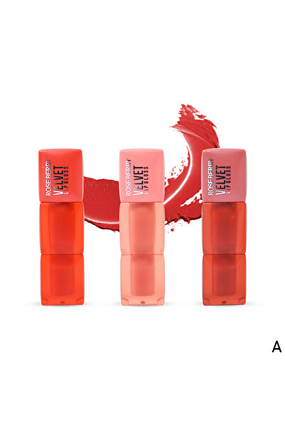 ROSE BERRYY مجموعة Teddy Fluff – 3 قلوسات مخملية مطفية من Rose Berry
