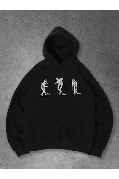 PERISENSE سويت شيرت ميركوري جوستمان للجنسين باللون الأسود