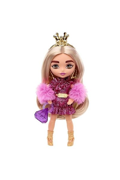 Generic Barbie Extra Minis Doll #8 (5.5 in) in Fashion & Accessories, with Doll Stand