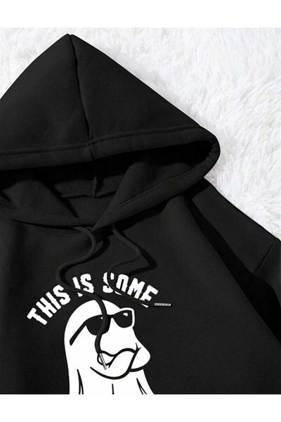 Hunors Sportswear & Company Printed Hooded Oversize Unisex Sweatshirt