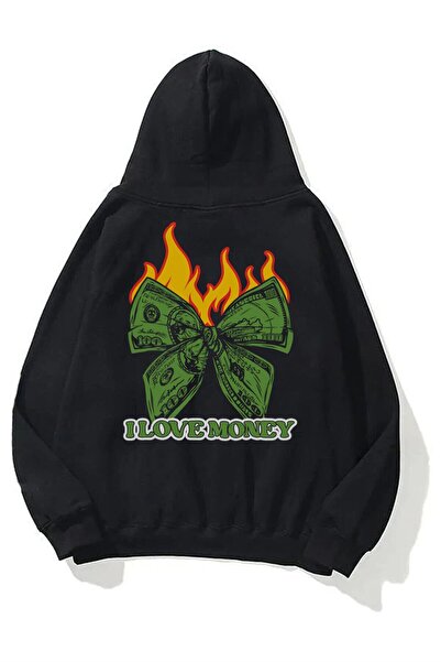 kahire Hanorac unisex I Love Money Hanorac negru