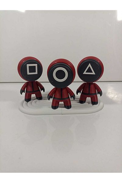 smilechild Squid Game Soldier Figure Toy Set of 3 10 cm
