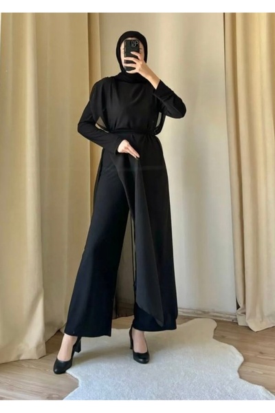 BestShopping Şifon tesettür Tulum Siyah