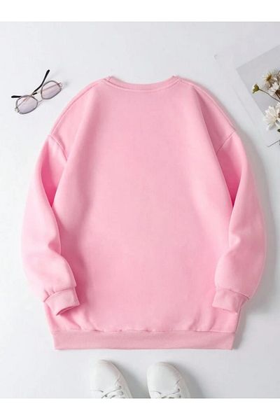 Hunors Sportswear & Company Pink Scream Phone Printed Crew Neck Sweatshirt