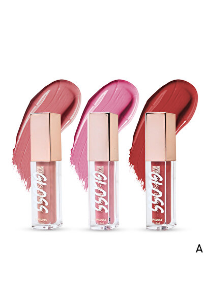 ROSE BERRYY Rose Berry مجموعة قلوس 3 قطع Glossy Posse | لمعان فاخر وخفيف بدون...