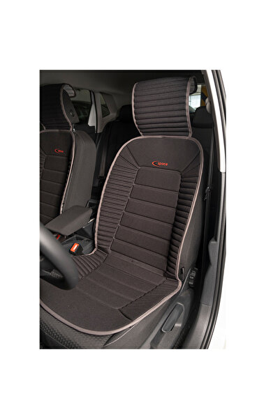 BsElektronik Design elegant Pernă pentru scaun Bumerang Set de 2 perne Negru și cusături Design afumat