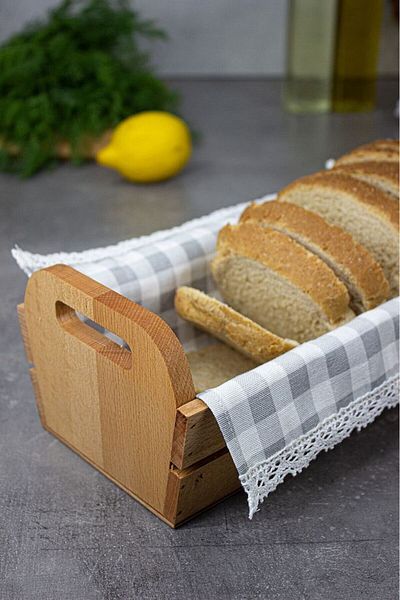 polbo 100% Natural Wooden Bread and Presentation Box – with Cover Gift