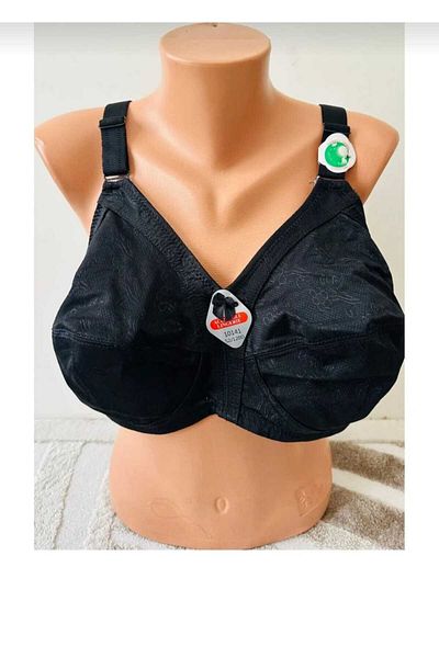 NARIYA Women's Plus Size Bra Gatherer 110-130 D Cup Bra Minimizer Black Skin Wide Comfortable Gatherer