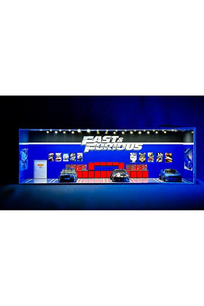 HOT WHEELS Fast & Furious Garage Diorama – Mini Otomobil Atölyesi