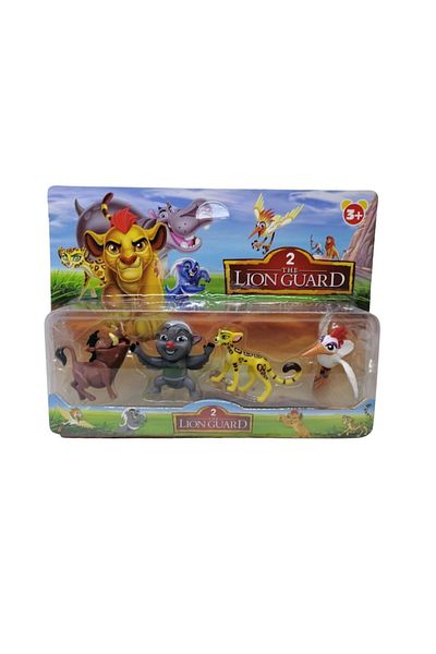 OEM Set 4 figurine Garda Leului, multicolor, 8 cm