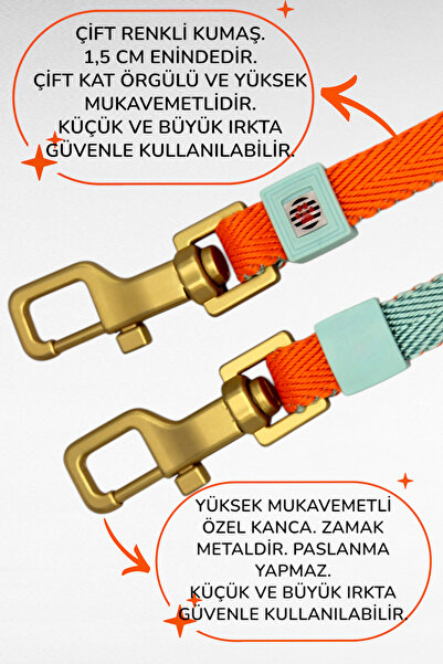 CARAMELOS Double Dog Walking Leash and Delivery Strap Set Adjustable