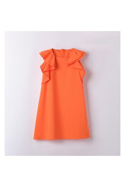 Sarabanda I Do - Rochie cu volane pentru fete, 4.6555, Portocaliu, 152-164 cm