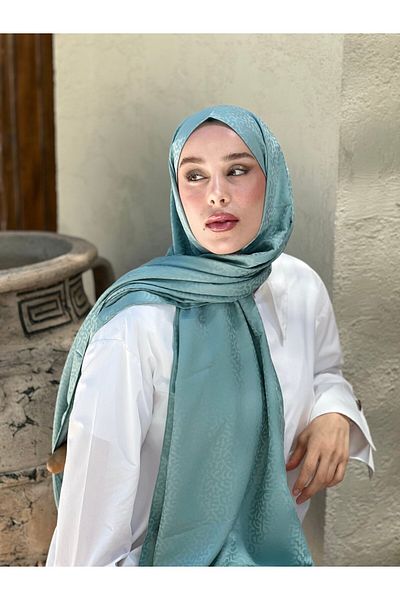 Modakaşmir Silky Jacquard Series Path Pattern Shawl