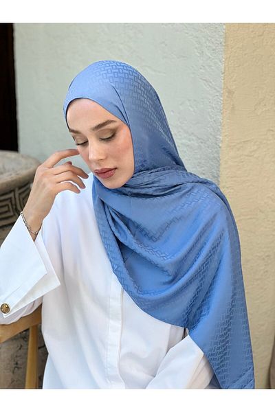 Modakaşmir Silky Jacquard Series Brick Pattern Shawl