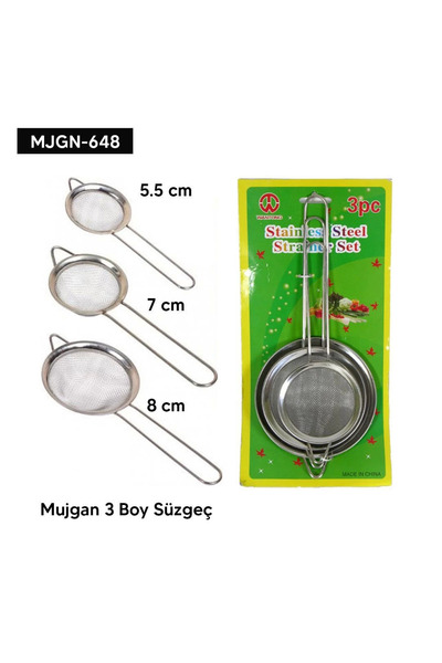 Esin life 3 size strainer set